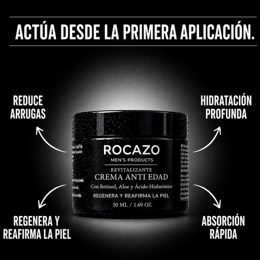 Crema Anti-Edad ROCAZO con retinol liposomado y ácido hialurónico