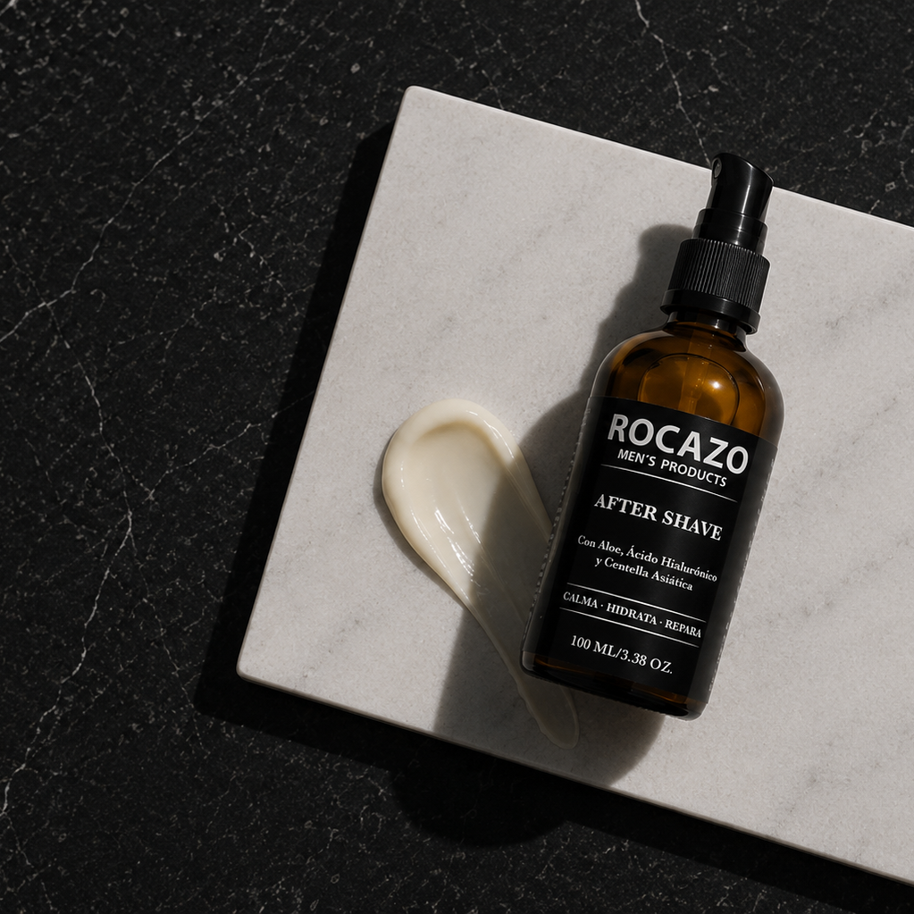 After Shave ROCAZO sin alcohol con aroma botánico masculino - lavanda y cedro