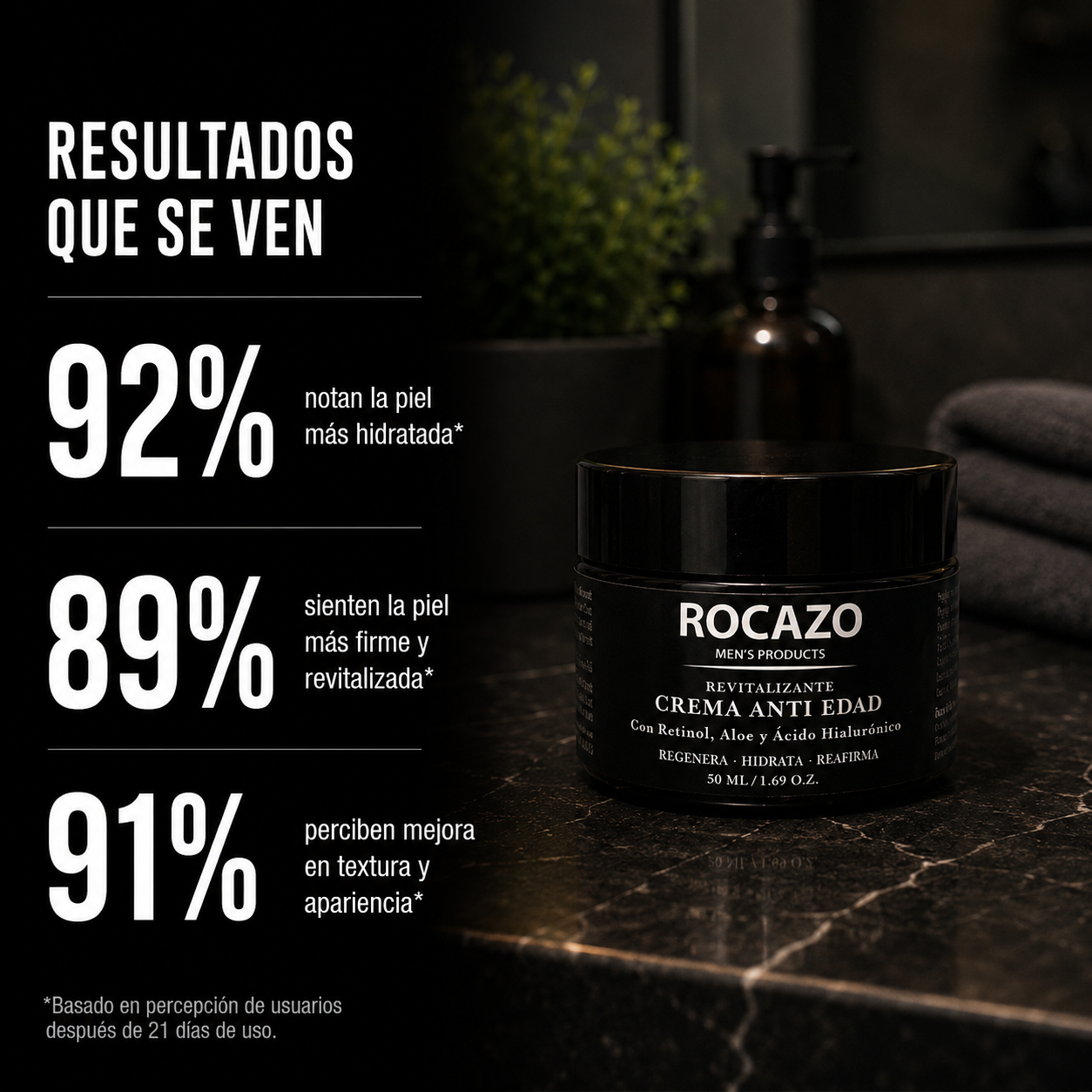Crema revitalizante anti-edad ROCAZO - textura gel-crema sin grasa