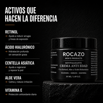 Crema revitalizante anti edad ROCAZO