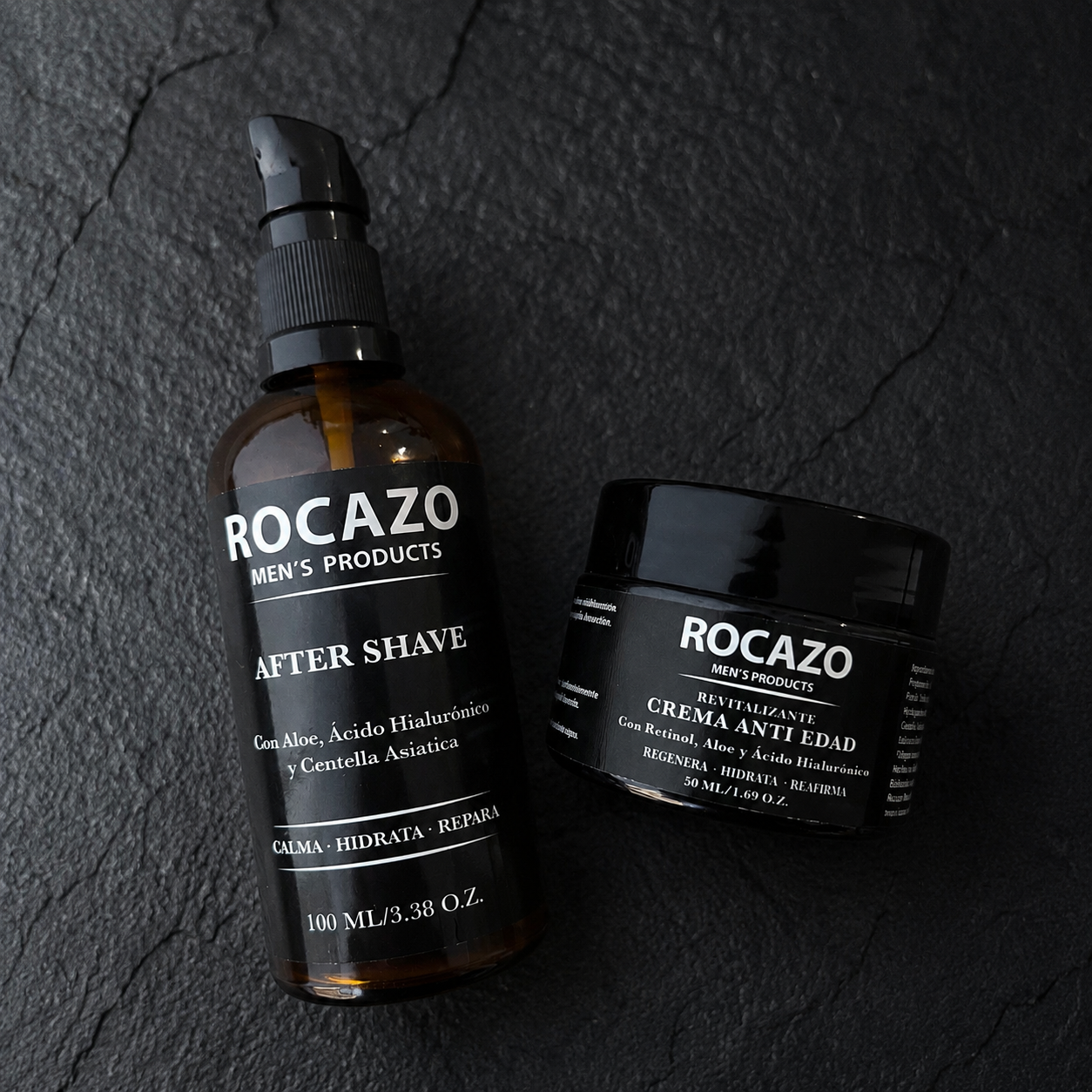 ROCAZO Rutina Facial Masculina Completa (After Shave + Anti Age)