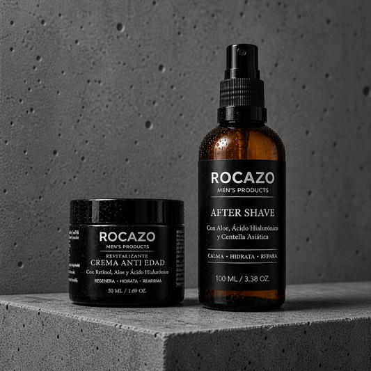 ROCAZO Rutina Facial Masculina Completa (After Shave + Anti Age)